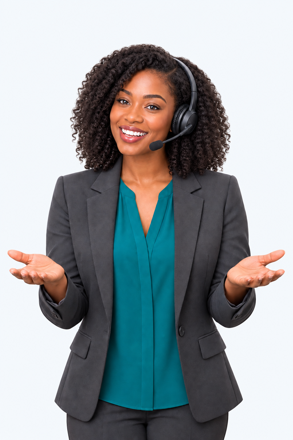 RoboRep representative welcoming both phone and live chat conversations